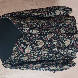 Vintage Denim & Supply Ralph Lauren Off The Shoulder Boho Long Sleeves Blouse